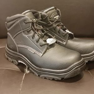 Sketchers Men's Work Boots. Steel Toe. Memory Foam. In Excellent Condition. 12